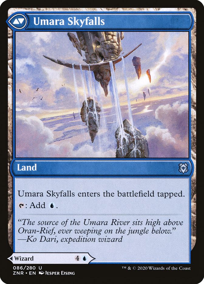 Umara Wizard // Umara Skyfalls [Zendikar Rising] | Black Swamp Games