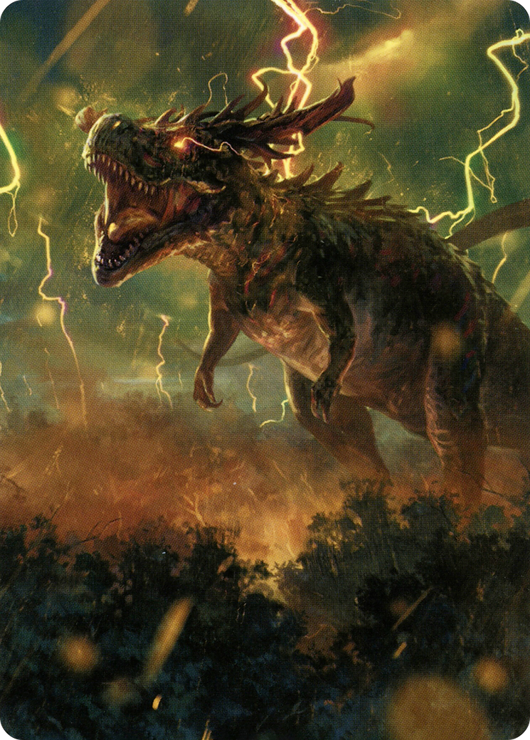 Thrasta, Tempest's Roar Art Card (42) [Modern Horizons 2 Art Series] | Black Swamp Games