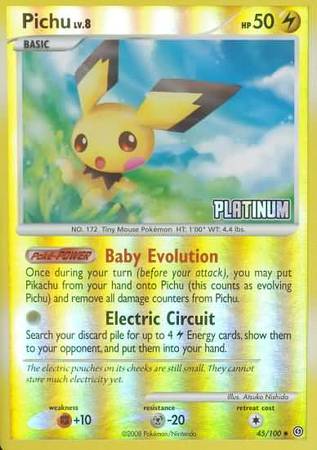 Pichu (45/100) [Burger King Promos: 2009 Collection] | Black Swamp Games