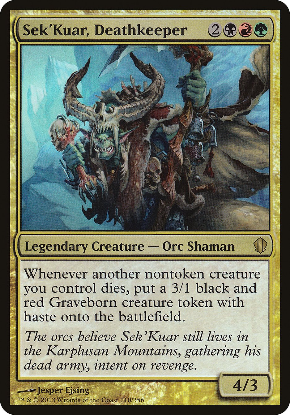 Sek'Kuar, Deathkeeper (Oversized) [Commander 2013 Oversized] | Black Swamp Games