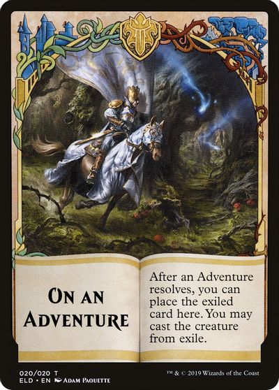 On An Adventure // Spirit Double-Sided Token [Challenger Decks 2020 Tokens] | Black Swamp Games