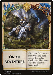On An Adventure Double-Sided Emblem [Challenger Decks 2020 Tokens] | Black Swamp Games