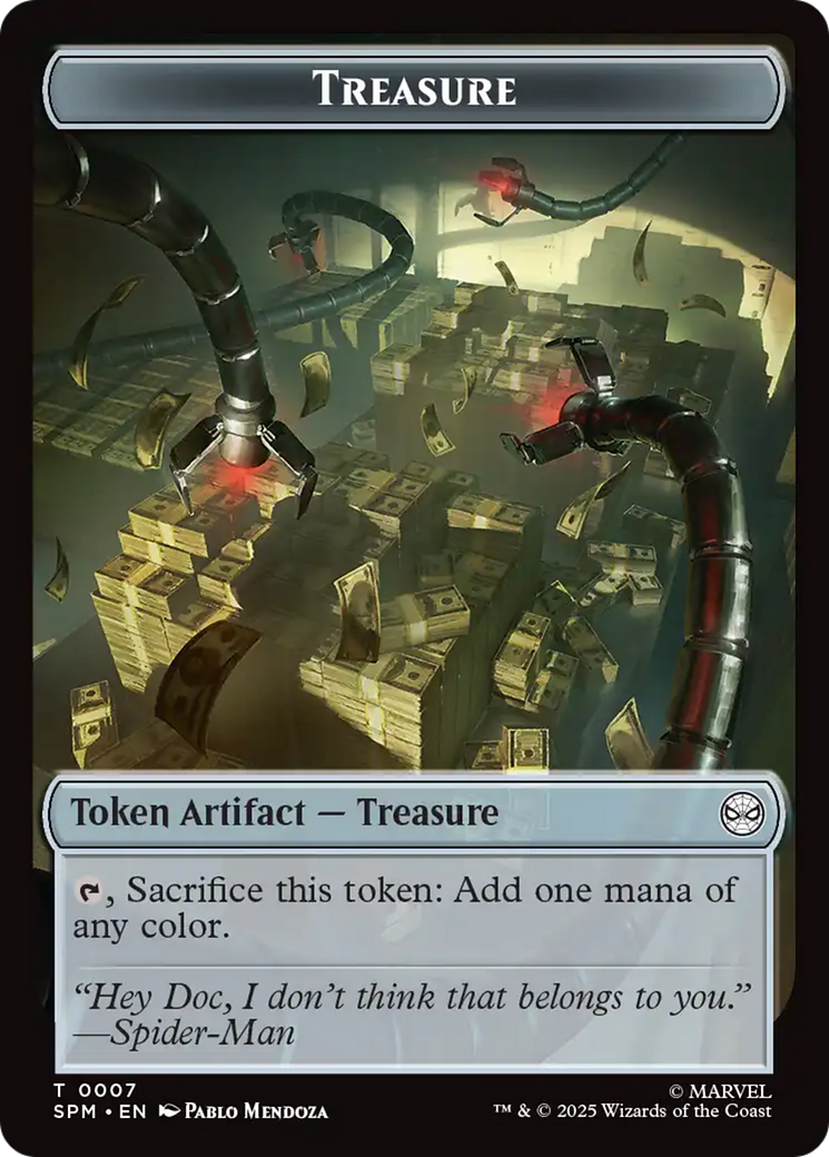 Human Citizen // Treasure Double-Sided Token [Marvel's Spider-Man Tokens] | Black Swamp Games