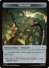 Human Citizen // Treasure Double-Sided Token [Marvel's Spider-Man Tokens] | Black Swamp Games