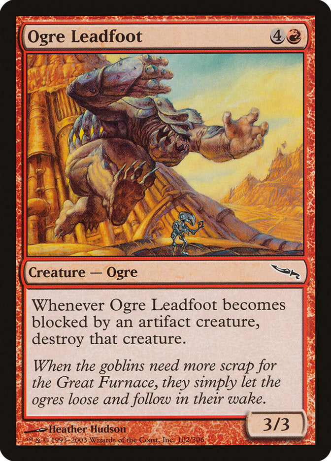 Ogre Leadfoot [Mirrodin] | Black Swamp Games