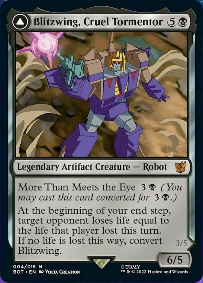Blitzwing, Cruel Tormentor // Blitzwing, Adaptive Assailant [Transformers] | Black Swamp Games