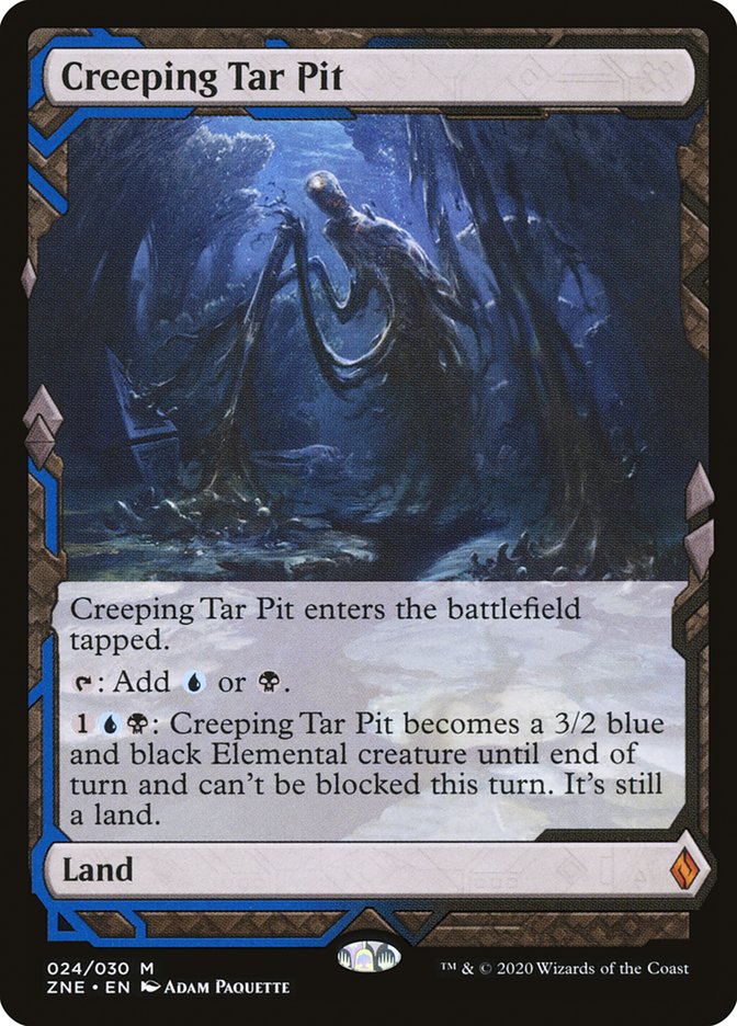 Creeping Tar Pit (Expeditions) [Zendikar Rising Expeditions] | Black Swamp Games