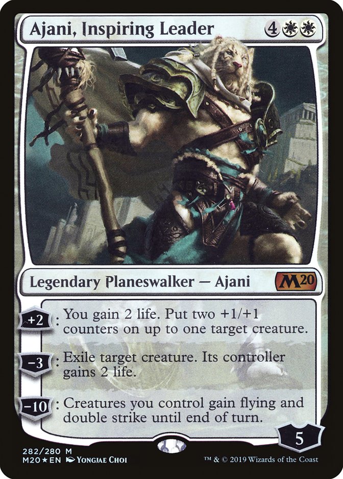 Ajani, Inspiring Leader [Core Set 2020] | Black Swamp Games