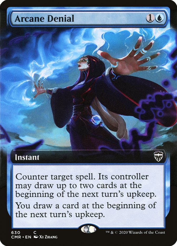 Arcane Denial (Extended Art) [Commander Legends] | Black Swamp Games