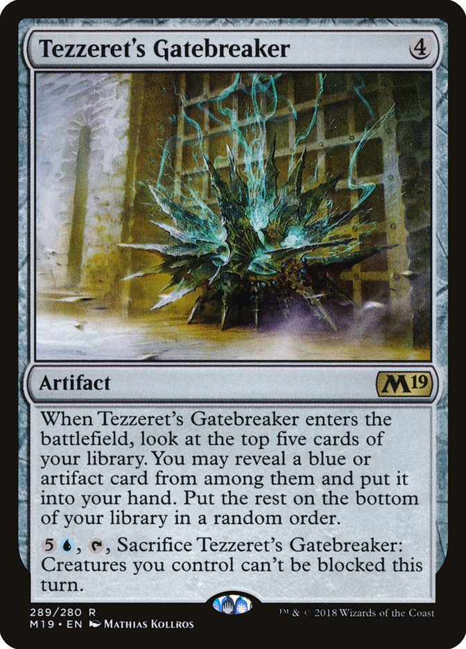 Tezzeret's Gatebreaker [Core Set 2019] | Black Swamp Games