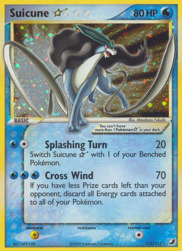 Suicune Star (115/115) [EX: Unseen Forces] | Black Swamp Games