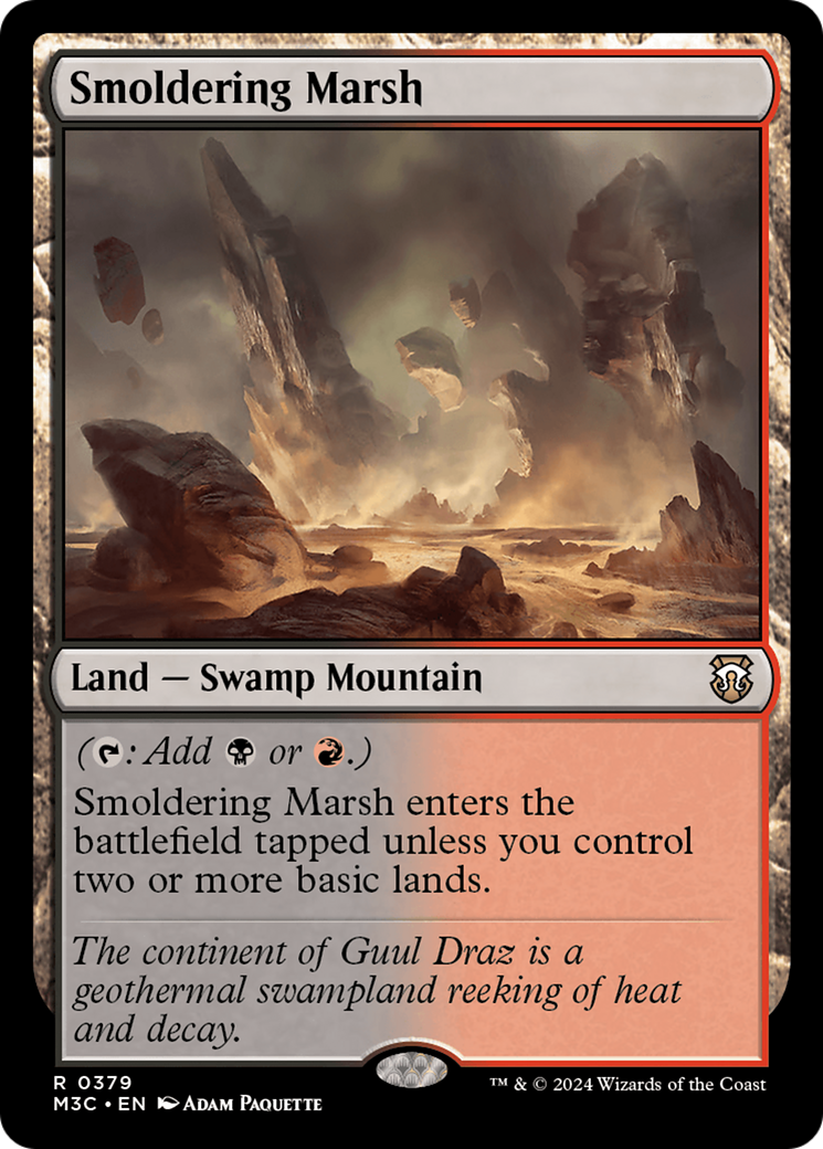 Smoldering Marsh [Modern Horizons 3 Commander] | Black Swamp Games