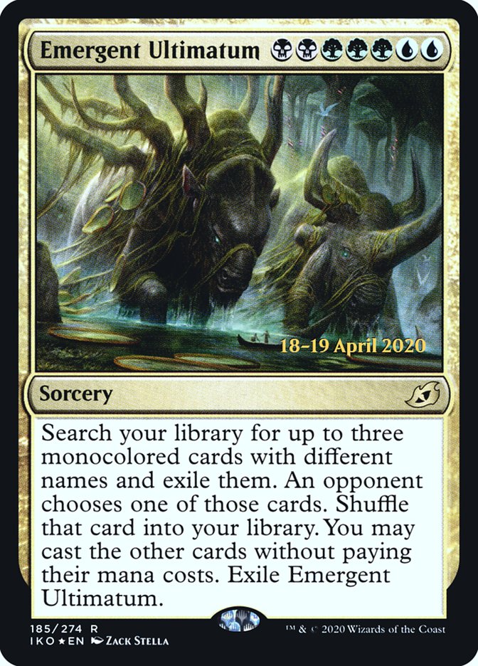 Emergent Ultimatum [Ikoria: Lair of Behemoths Prerelease Promos] | Black Swamp Games