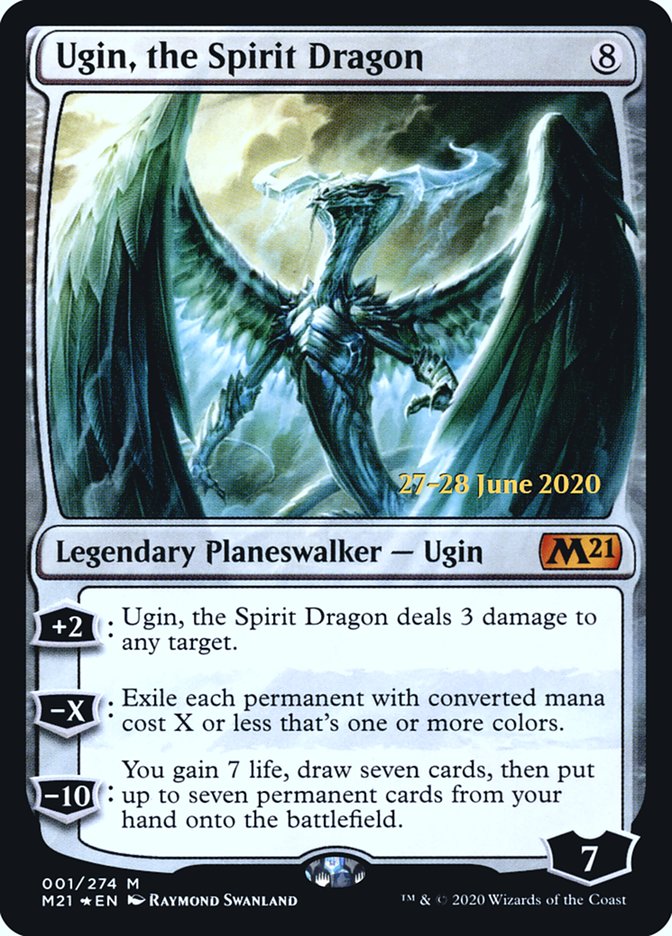 Ugin, the Spirit Dragon [Core Set 2021 Prerelease Promos] | Black Swamp Games