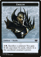 Ob Nixilis of the Black Oath Emblem // Zombie (016/036) Double-Sided Token [Commander 2014 Tokens] | Black Swamp Games