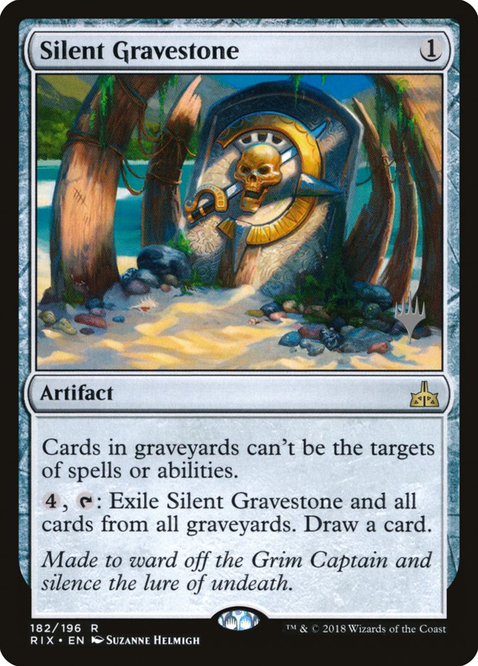 Silent Gravestone (Promo Pack) [Rivals of Ixalan Promos] | Black Swamp Games