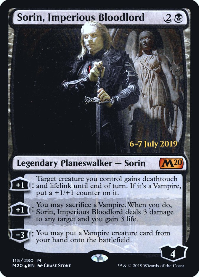 Sorin, Imperious Bloodlord [Core Set 2020 Prerelease Promos] | Black Swamp Games