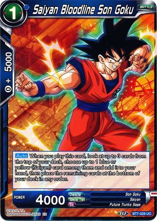 Saiyan Bloodline Son Goku (BT7-028) [Assault of the Saiyans] | Black Swamp Games