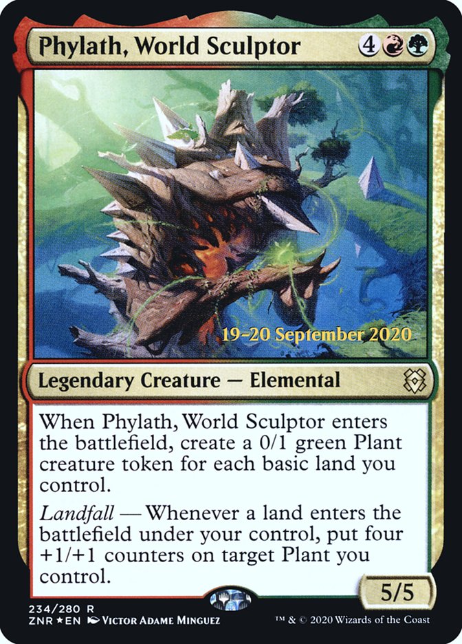 Phylath, World Sculptor [Zendikar Rising Prerelease Promos] | Black Swamp Games