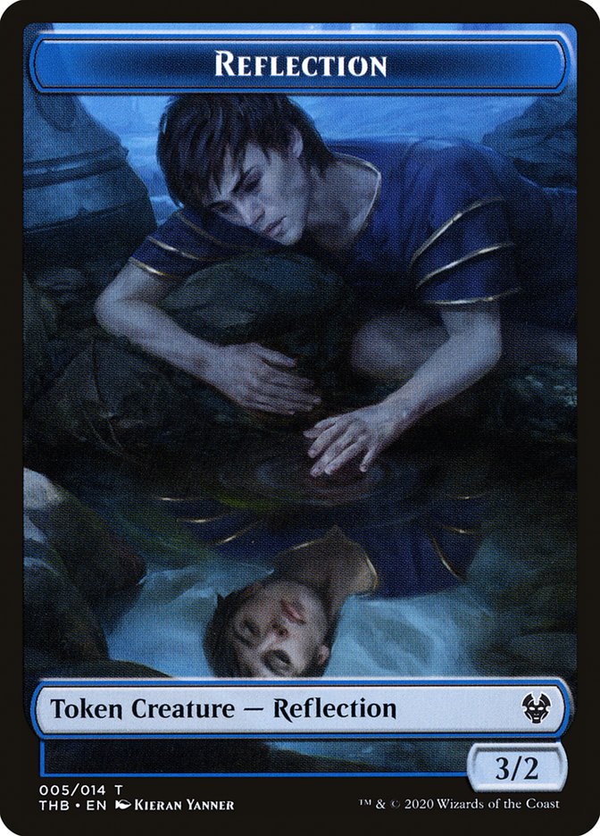 Human Soldier // Reflection Double-Sided Token [Theros Beyond Death Tokens] | Black Swamp Games