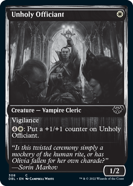 Unholy Officiant [Innistrad: Double Feature] | Black Swamp Games