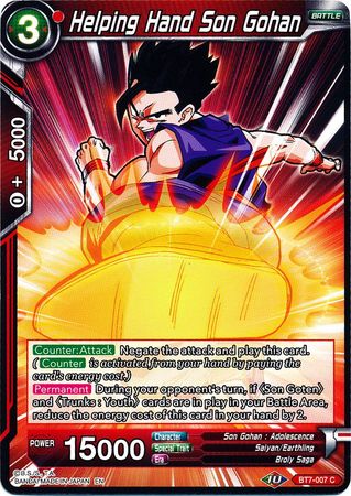 Helping Hand Son Gohan (BT7-007) [Assault of the Saiyans] | Black Swamp Games