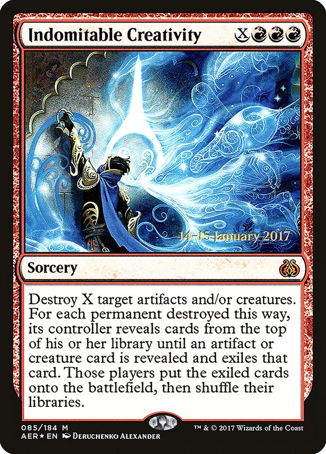 Indomitable Creativity [Aether Revolt Prerelease Promos] | Black Swamp Games