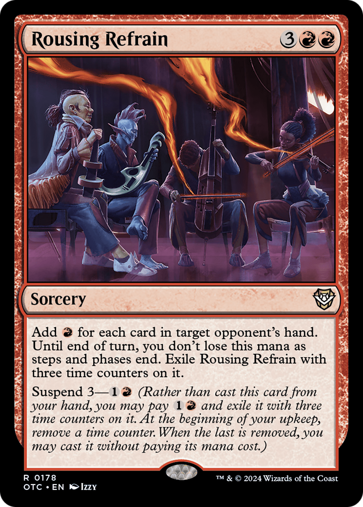 Rousing Refrain [Outlaws of Thunder Junction Commander] | Black Swamp Games