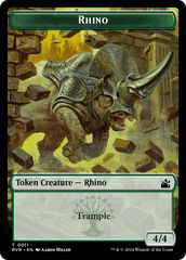 Goblin (0008) // Rhino Double-Sided Token [Ravnica Remastered Tokens] | Black Swamp Games
