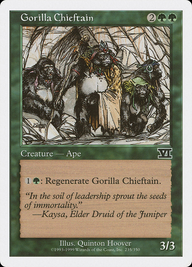Gorilla Chieftain [Classic Sixth Edition] | Black Swamp Games