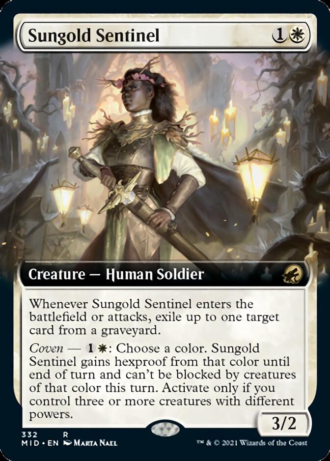 Sungold Sentinel (Extended Art) [Innistrad: Midnight Hunt] | Black Swamp Games