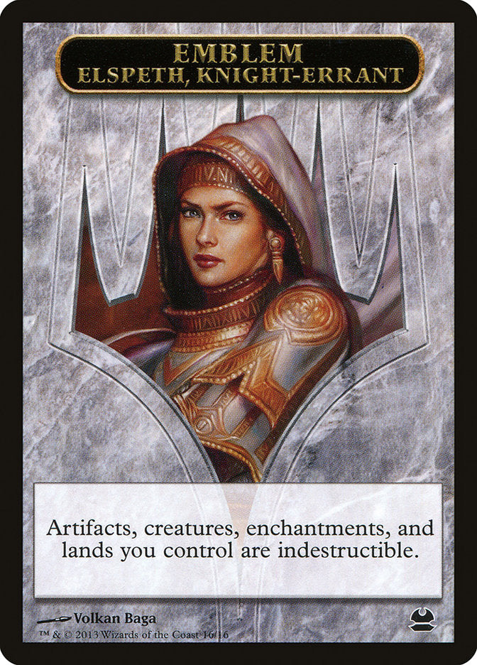 Elspeth, Knight-Errant Emblem [Modern Masters Tokens] | Black Swamp Games