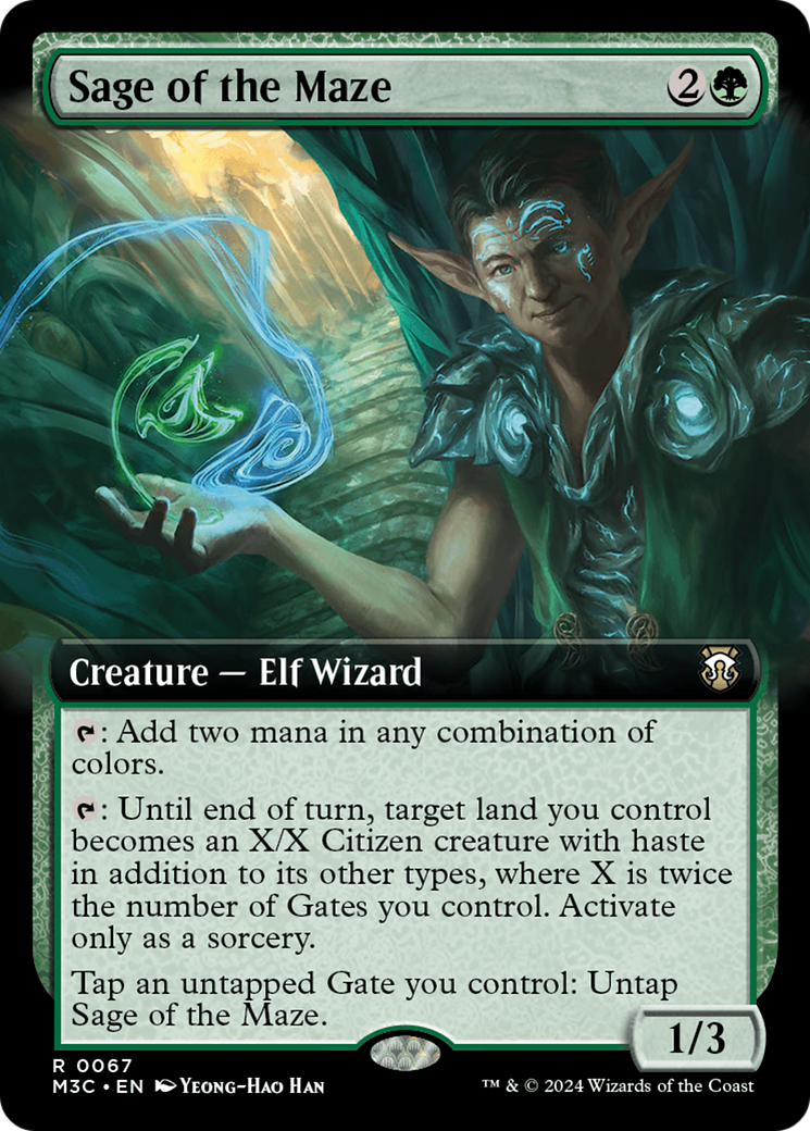 Sage of the Maze (Extended Art) [Modern Horizons 3 Commander] | Black Swamp Games