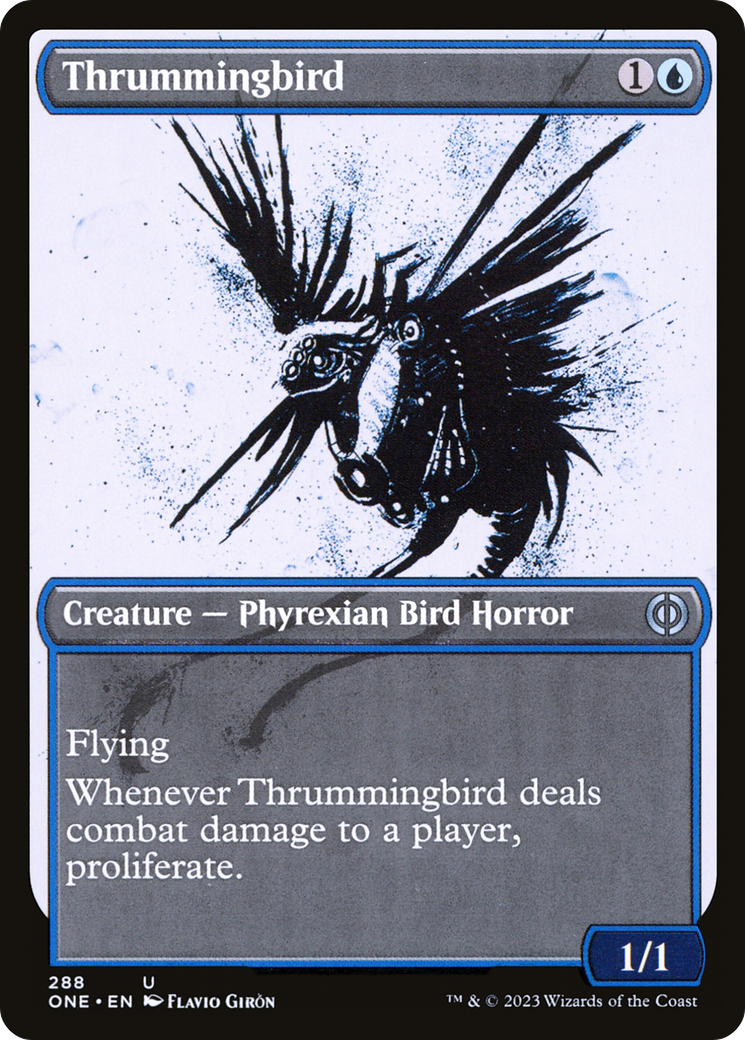 Thrummingbird (Showcase Ichor) [Phyrexia: All Will Be One] | Black Swamp Games