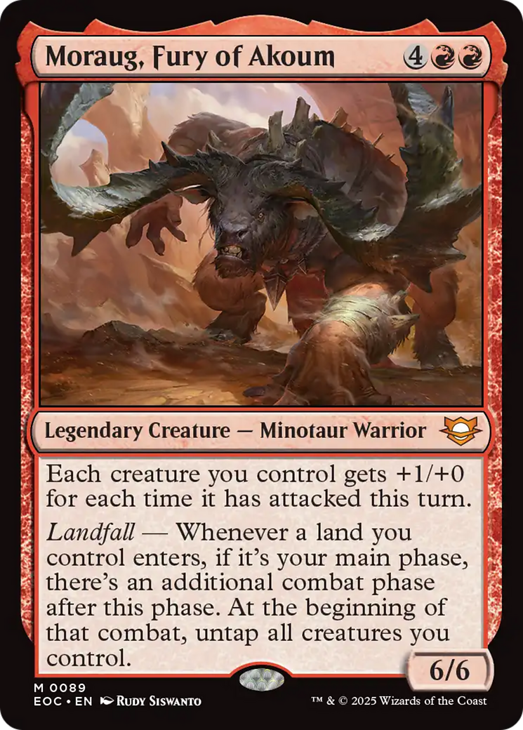 Moraug, Fury of Akoum [Edge of Eternities Commander] | Black Swamp Games