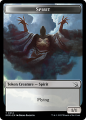 Knight (7) // Spirit (14) Double-Sided Token [March of the Machine Commander Tokens] | Black Swamp Games