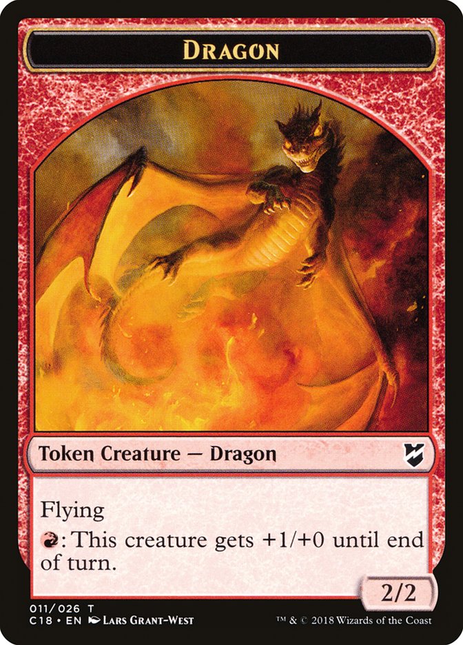 Dragon Token [Commander 2018 Tokens] | Black Swamp Games