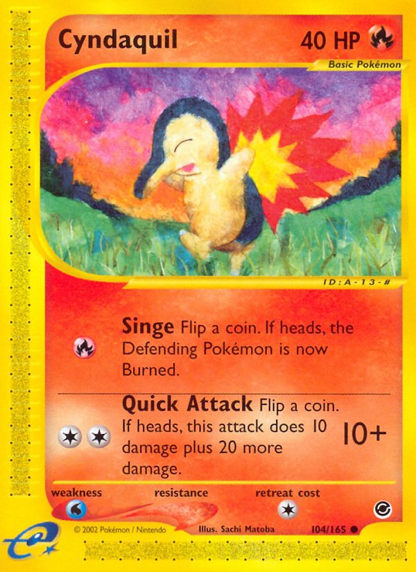 Cyndaquil (104/165) [Expedition: Base Set] | Black Swamp Games