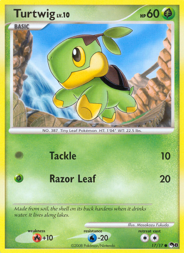 Turtwig (17/17) [POP Series 8] | Black Swamp Games