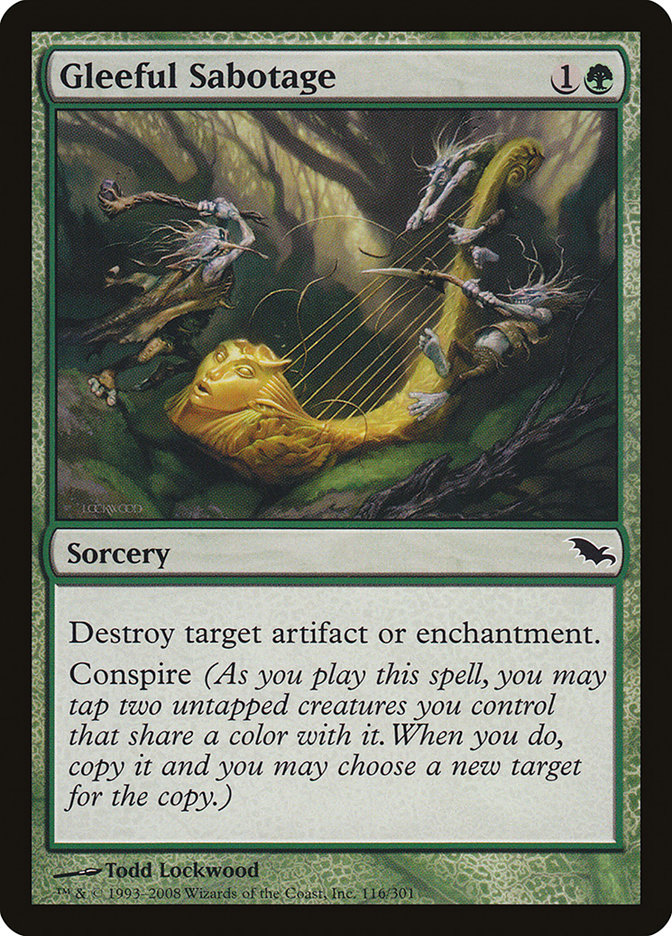 Gleeful Sabotage [Shadowmoor] | Black Swamp Games