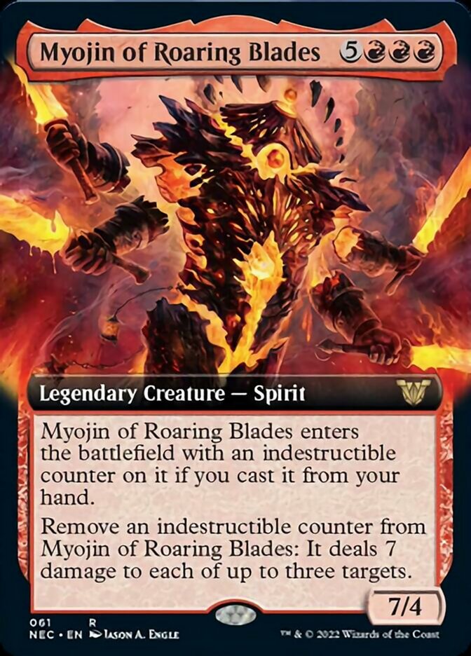 Myojin of Roaring Blades (Extended Art) [Kamigawa: Neon Dynasty Commander] | Black Swamp Games