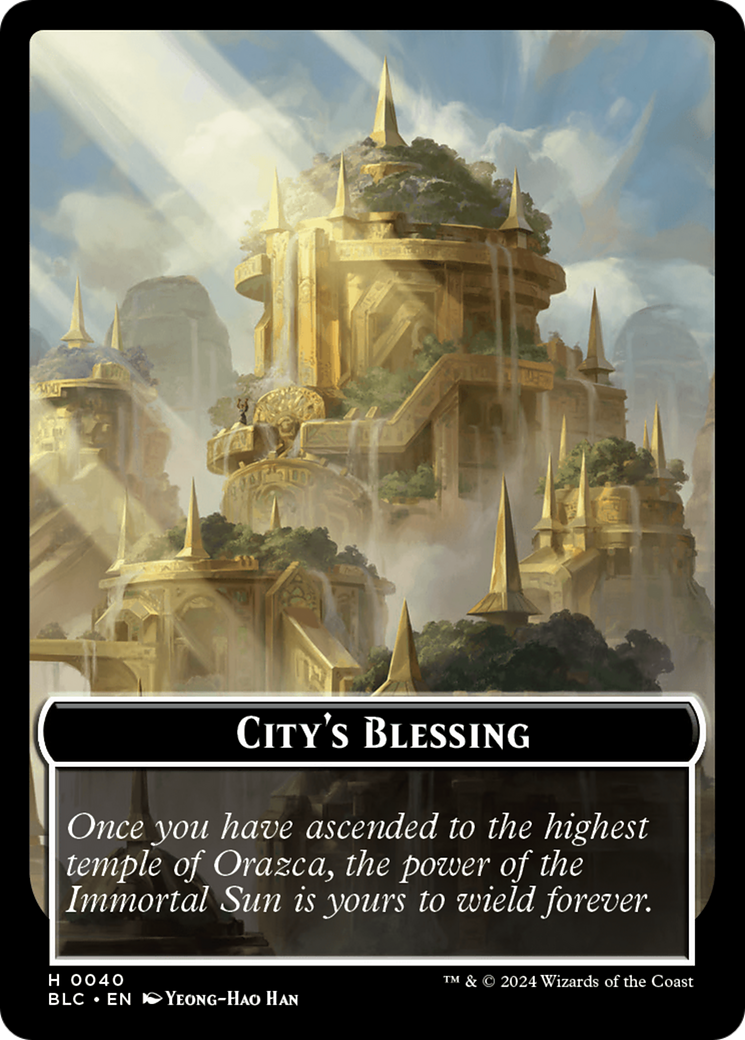 Hamster // City's Blessing Double-Sided Token [Bloomburrow Commander Tokens] | Black Swamp Games