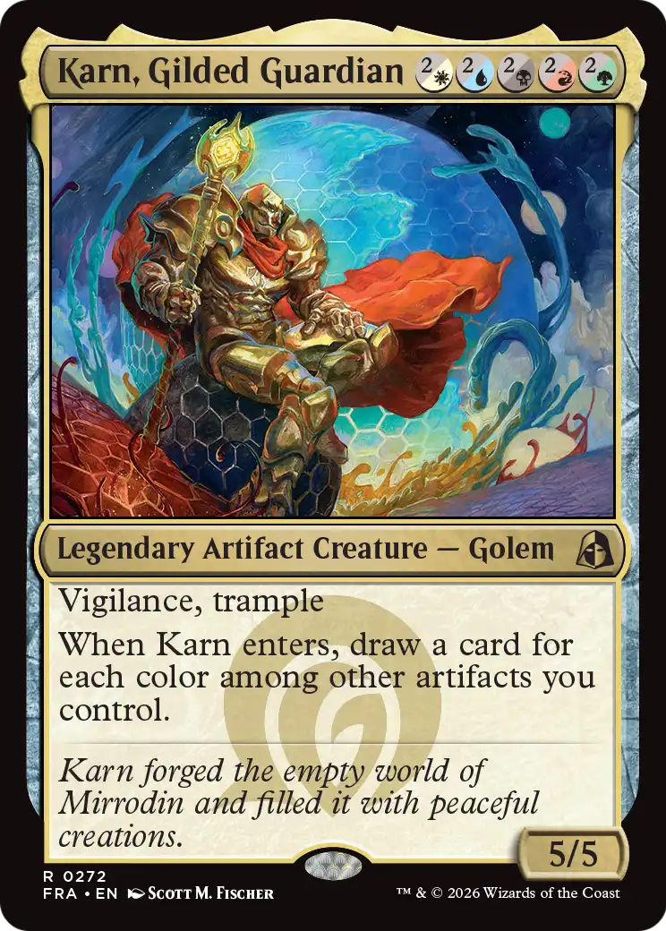 Karn, Gilded Guardian [Reality Fracture] | Black Swamp Games