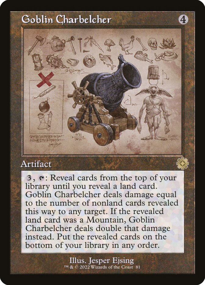 Goblin Charbelcher (Retro Schematic) [The Brothers' War Retro Artifacts] | Black Swamp Games