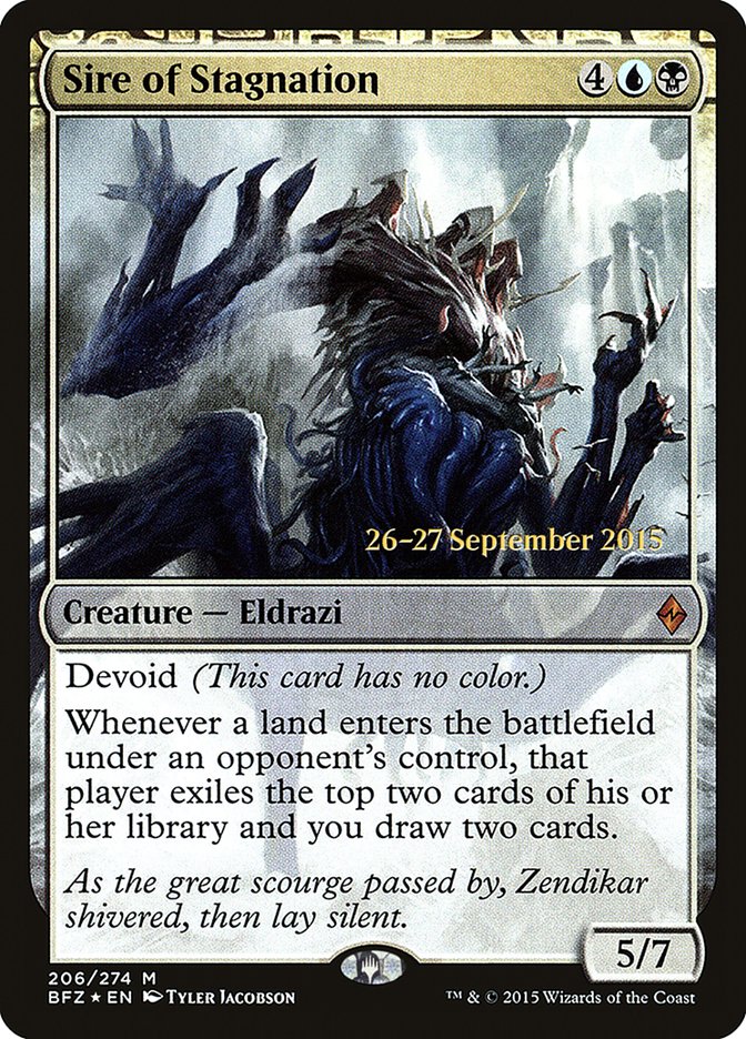 Sire of Stagnation [Battle for Zendikar Prerelease Promos] | Black Swamp Games