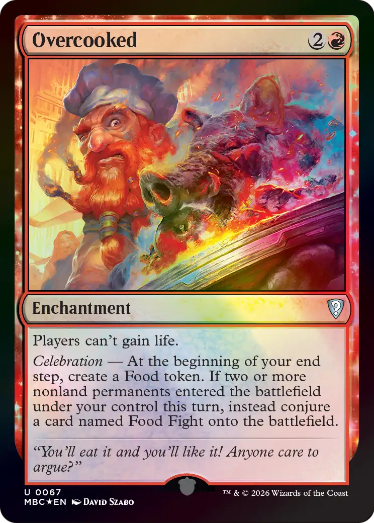 Overcooked [Mystery Booster: Commander Edition] | Black Swamp Games