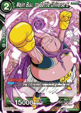 Majin Buu, to Battle Universe 6 (BT16-055) [Realm of the Gods] | Black Swamp Games