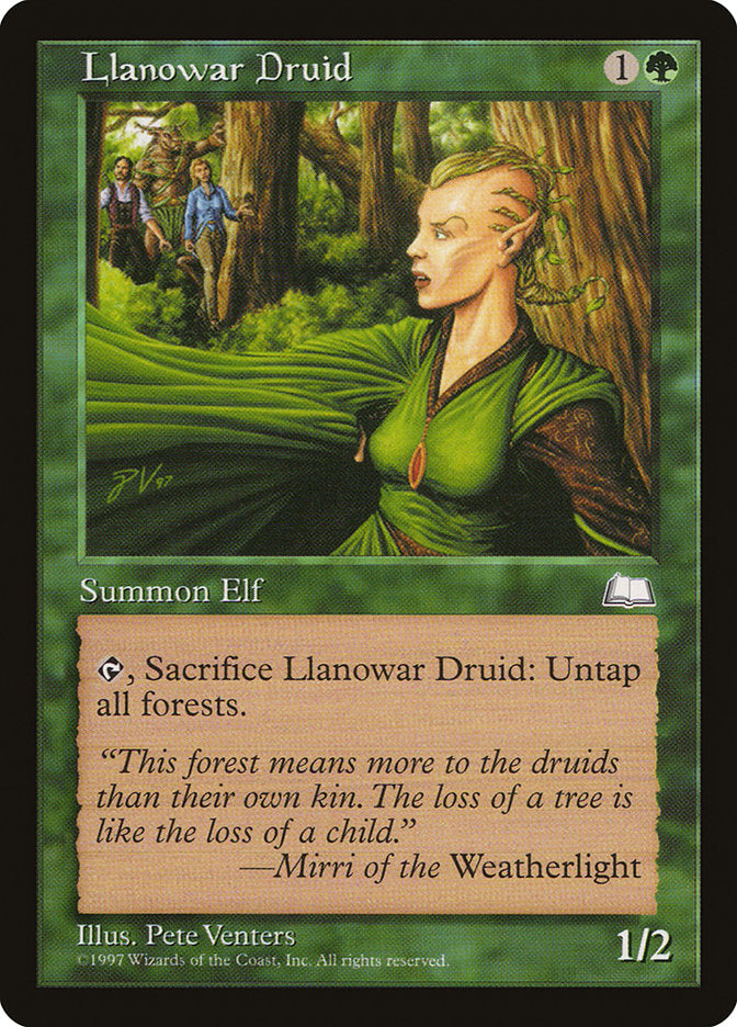 Llanowar Druid [Weatherlight] | Black Swamp Games