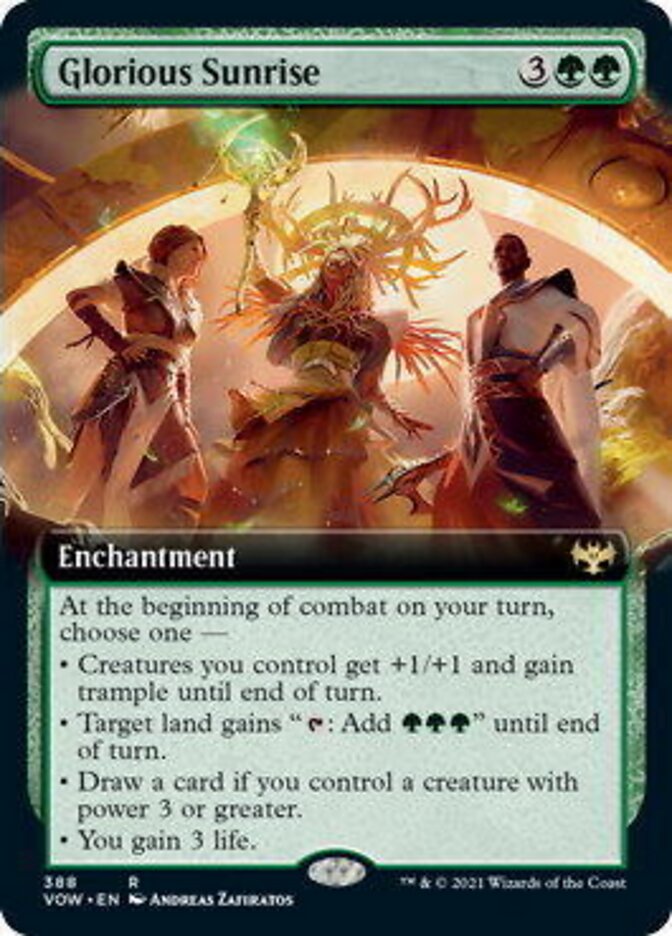 Glorious Sunrise (Extended Art) [Innistrad: Crimson Vow] | Black Swamp Games
