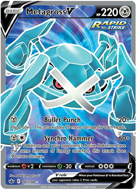 Metagross V (181/198) [Sword & Shield: Chilling Reign] | Black Swamp Games